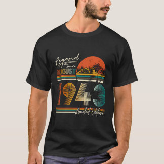 Camiseta Legenda de 80 desde agosto de 1943 80