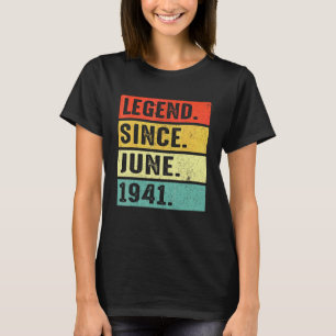 Camiseta Legenda De 81 Anos Desde Junho De 1941 81rua Anive