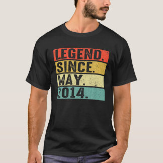 Camiseta Legenda De 8 Anos Desde Maio De 2014 8º Aniversári