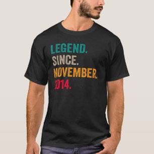 Camiseta Legenda de 8 anos desde novembro de 2014 8º aniver