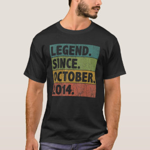 Camiseta Legenda de 8 anos desde outubro de 2014 8º anivers