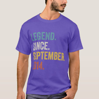 Camiseta Legenda de 8 anos desde setembro de 2014 8º aniver