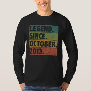 Camiseta Legenda de 9 anos desde outubro de 2013 9º anivers