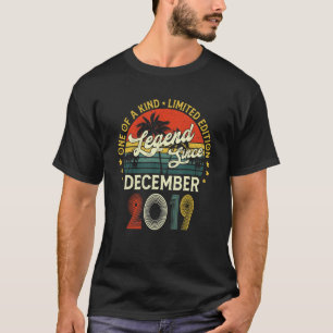 Camiseta Legenda De aniversário de 3 anos Desde Dezembro De
