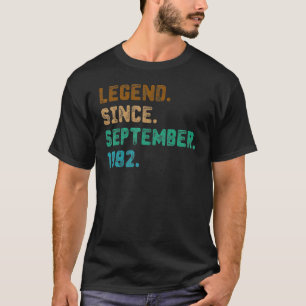 Camiseta Legenda de aniversário de 40 anos de 40 anos desde