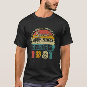 Camiseta Legenda De aniversário de 40 anos De Decoração