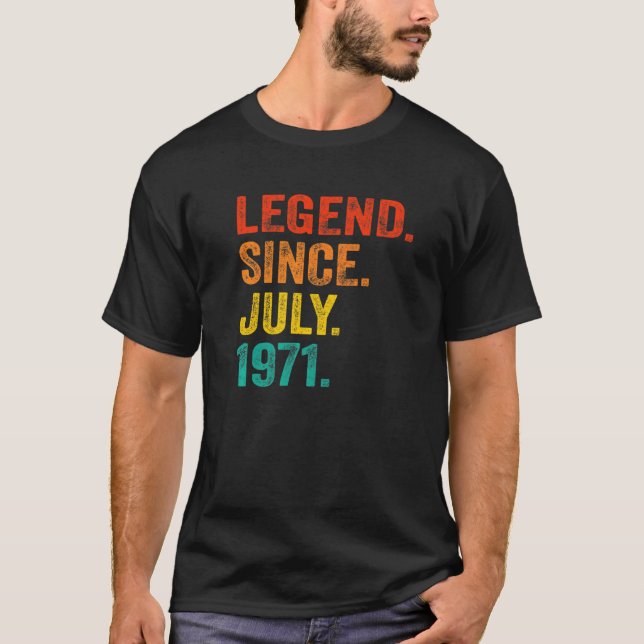 Camiseta Legenda de aniversário de 511 ruas desde julho de  (Frente)