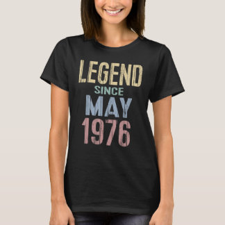 Camiseta Legenda de aniversário de Vintage desde maio de 19