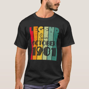 Camiseta Legenda de Aniversário do Vintage aniversário de 4