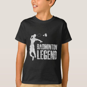 Camiseta Legenda de Badminton _ Shuttle Racket _ Toque de B