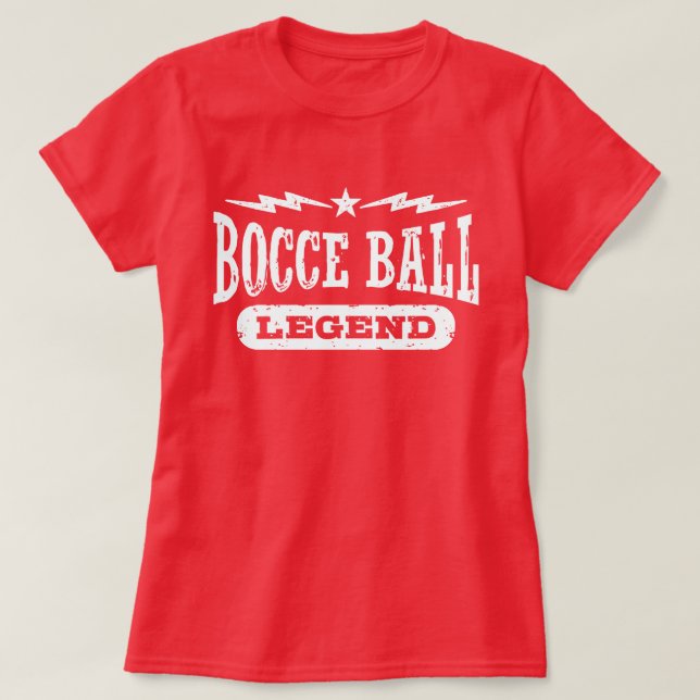 Camiseta Legenda de Bocce Ball (Frente do Design)