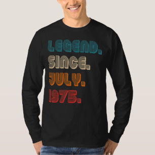 Camiseta Legenda De Cor Retroativa Desde Julho De 1975