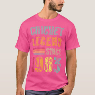 Camiseta Legenda De Críquete 1983 42 Anos Esporte 42º Anive