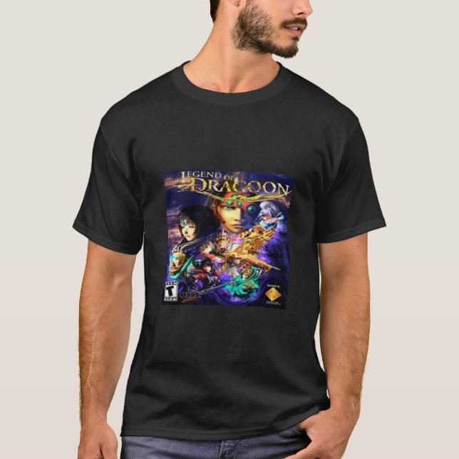 Camiseta Legenda de Dragoon psx clássica (Frente)