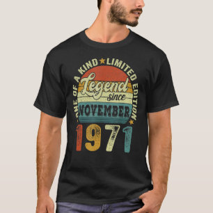 Camiseta Legenda De Menino De 51 Anos De Aniversário Da rua