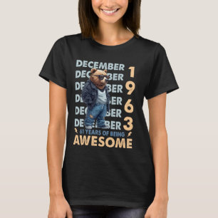 Camiseta Legenda de Mens dezembro de 1963 61ruas Urso de An