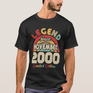 Camiseta Legenda De Novembro De 2000 Desde Novembro De 2000