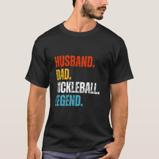 Camiseta Legenda de Pai de Marido Engraçado de Pickleball
