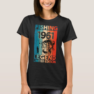 Camiseta Legenda De Pesca De Pesca De Peixes Vintage Bass 1