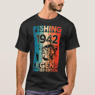 Camiseta Legenda De Pesca De Pesca De Peixes Vintage Bass 1
