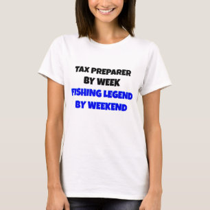 Camiseta Legenda de pesca do preparador de impostos