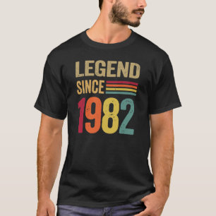 Camiseta Legenda de presentes de 40 anos desde 1982 - 40º 