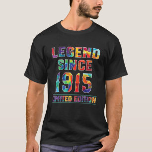 Camiseta Legenda de presentes no dia B com 107 anos desde 1