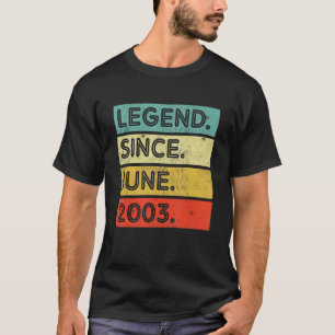 Camiseta Legenda de Vintage com 19 anos desde junho de 2003