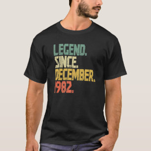Camiseta Legenda de Vintage com 40 anos desde dezembro de 1