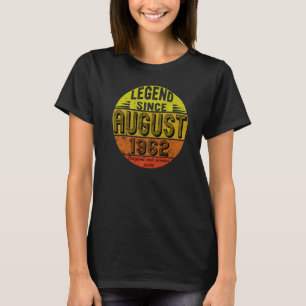 Camiseta Legenda Desde 1962, Nascer Legal Em 60 De Agosto