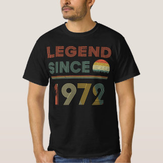 Camiseta Legenda Desde 1972 Vintage Retro , Presente De 197