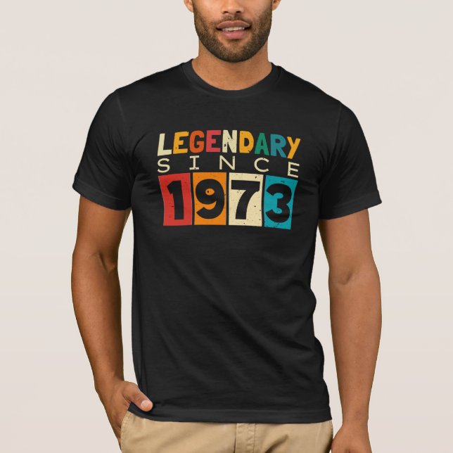 Camiseta Legenda Desde 1973 51rua Aniversário (Frente)