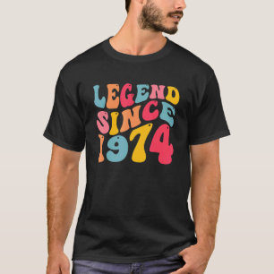 Camiseta Legenda desde 1974 48 anos Retro Vintage 48º