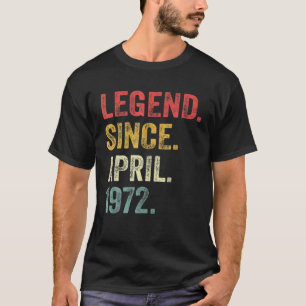 Camiseta Legenda Desde Abril De 1972 50º Aniversário Oferec
