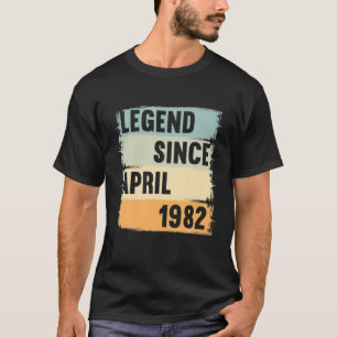 Camiseta Legenda Desde Abril De 1982 40 Anos 40S 40. Aniver