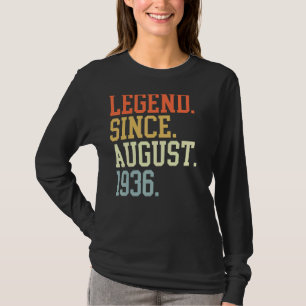 Camiseta Legenda Desde Agosto De 1936 Para Homens Agosto De
