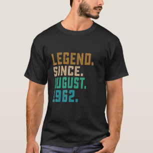 Camiseta Legenda desde agosto de 1962 Vintage 60 anos 60