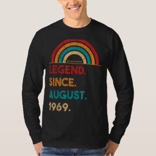 Camiseta Legenda Desde Agosto De 1969 53º Nascer De Anivers
