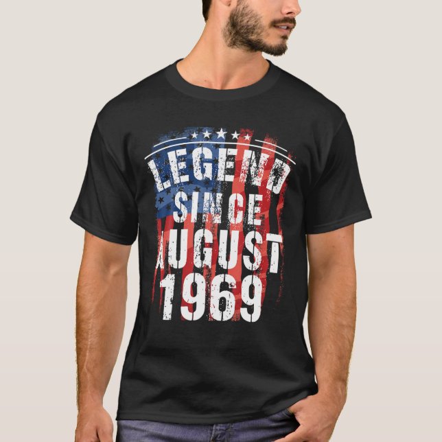 Camiseta Legenda Desde Agosto De 1969 Excelente 50º Present (Frente)
