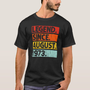 Camiseta Legenda desde agosto de 1973 Vintage 49 anos 49