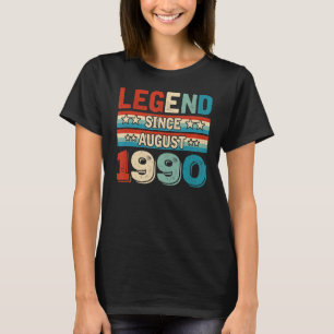Camiseta Legenda desde agosto de 1990 Retro 32 Anos 32º B
