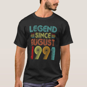 Camiseta Legenda desde agosto de 1991 Vintage 31 anos 31