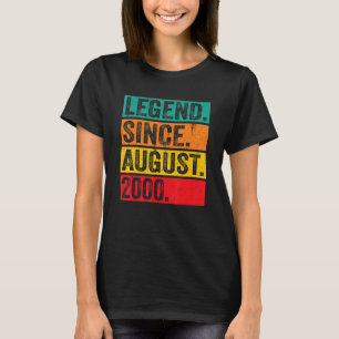 Camiseta Legenda desde agosto de 2000 22º aniversário Retro