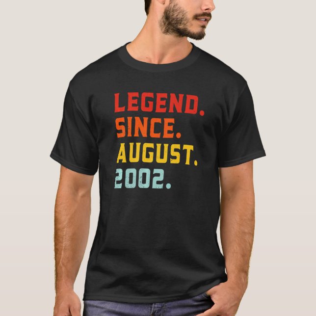 Camiseta Legenda desde agosto de 2002 20 de 20 anos (Frente)