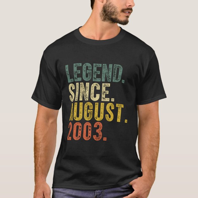 Camiseta Legenda desde agosto de 2003 20 20 (Frente)