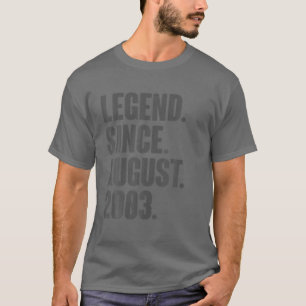Camiseta Legenda Desde Agosto De 2003 - Presente De Anivers