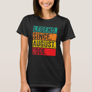 Camiseta Legenda Desde Agosto De 2009 13 Aniversário Retro