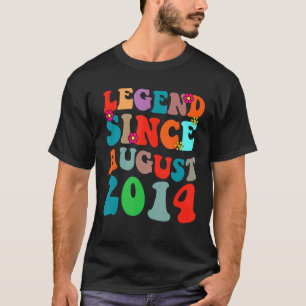 Camiseta Legenda Desde Agosto De 2014 Vintage Aniversário R