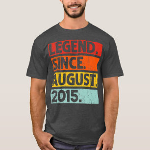 Camiseta Legenda Desde Agosto De 2015 Vintage, 7 Anos 7 B