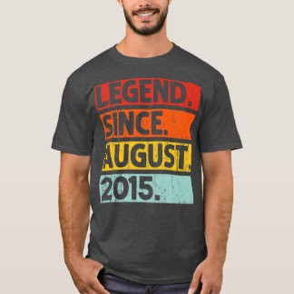 Camiseta Legenda Desde Agosto De 2015 Vintage, 7 Anos 7 B